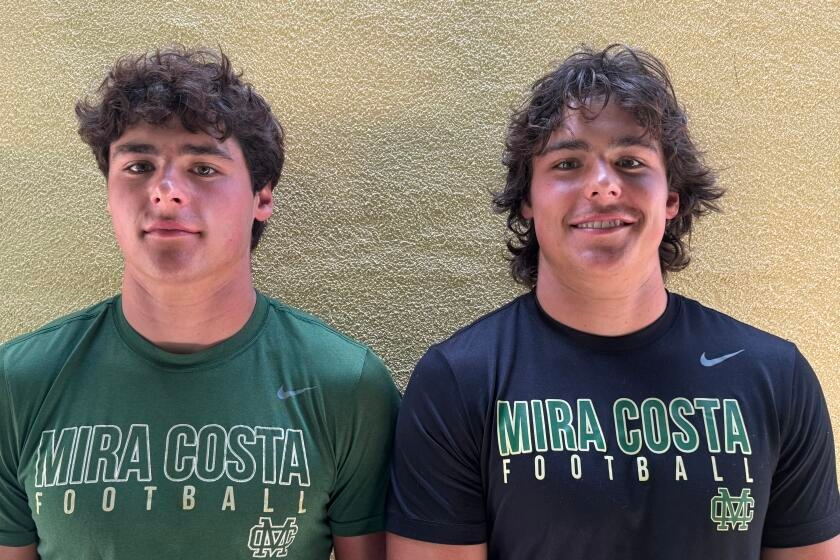 Mira Costa turns to the Meeker twins, surfer and football dudes