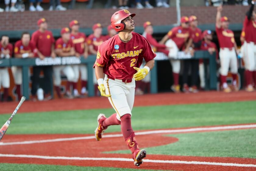 Ethan Hedges homers twice to lift USC baseball past Saint Mary's in NCAA tournament
