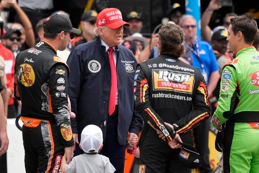 Drivers embrace attention boost they get from President Trump visiting Daytona 500