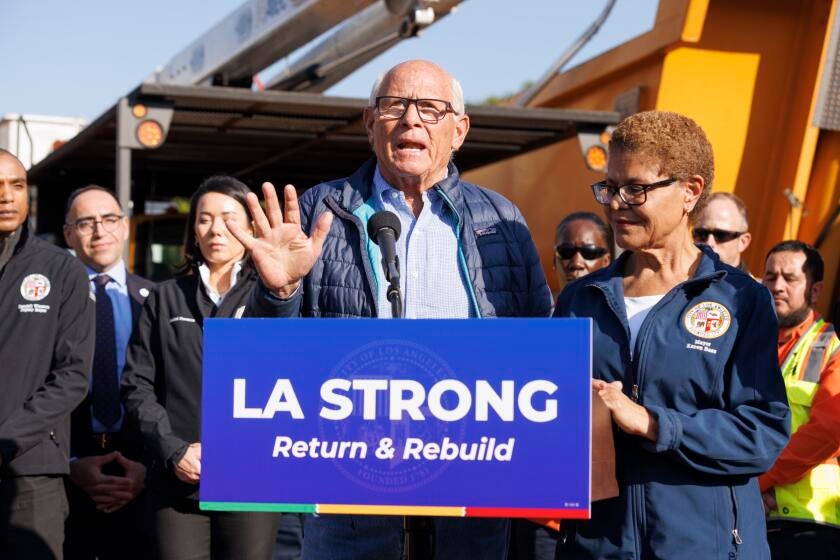 Steve Soboroff bows out as L.A. fire recovery czar, with some parting shots