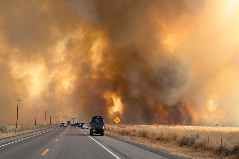 Silver fire moves fast in Mono, Inyo counties as wind gusts keep firefighting aircraft grounded