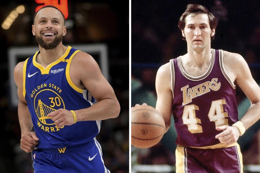 Stephen Curry passes Lakers' Jerry West on NBA scoring list: 'That's The Logo, so very special'