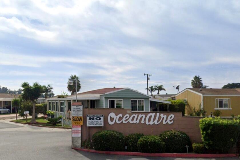 Extreme wind event, possibly a tornado, tears roofs off homes at Oxnard mobile home park