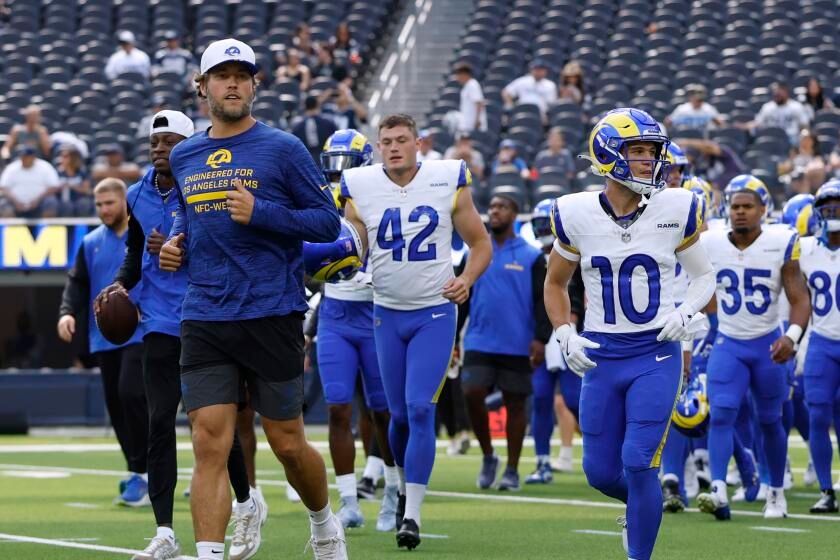 News Analysis: Matthew Stafford's injury raises serious concerns for Rams as season approaches