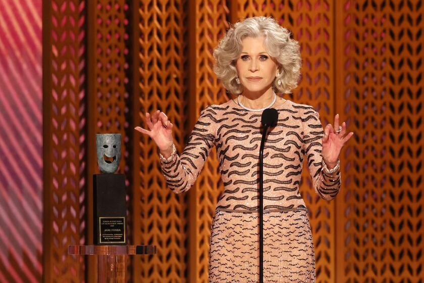 Jane Fonda delivers fiery speech accepting SAG's lifetime achievement award: 'Empathy is not weak or woke'