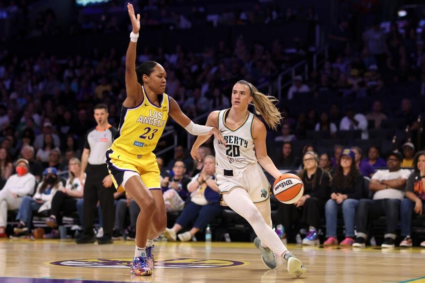 Liberty defeat the Sparks, who lose Cameron Brink just before halftime