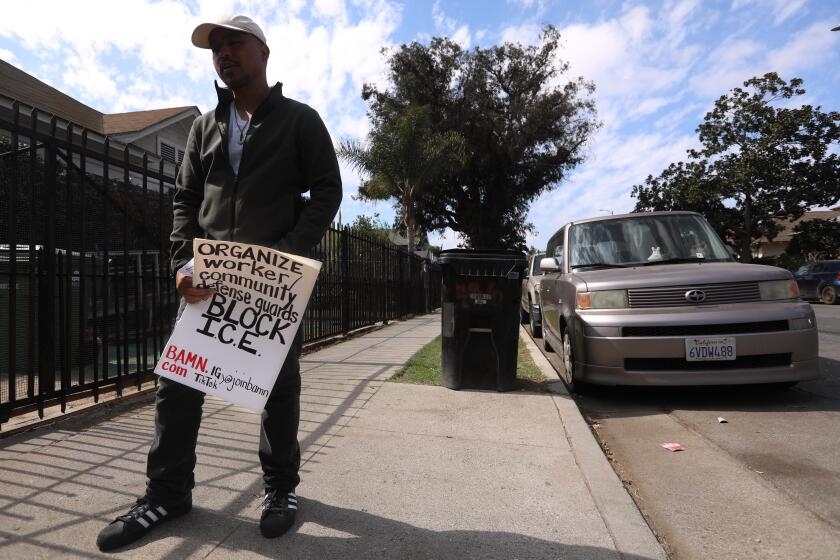 LAPD presence at South L.A. immigration raid sparks questions