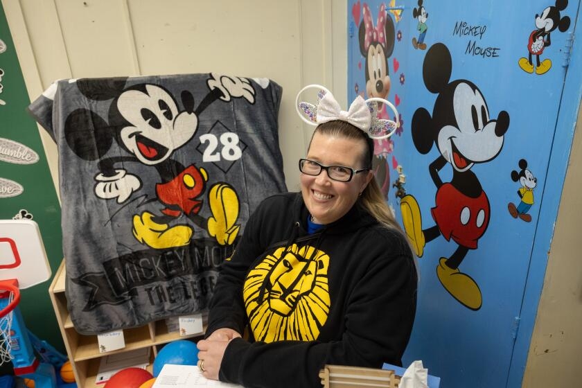 Minnie Mouse ears helped a teacher connect with her kindergartners. The Palisades fire incinerated her collection
