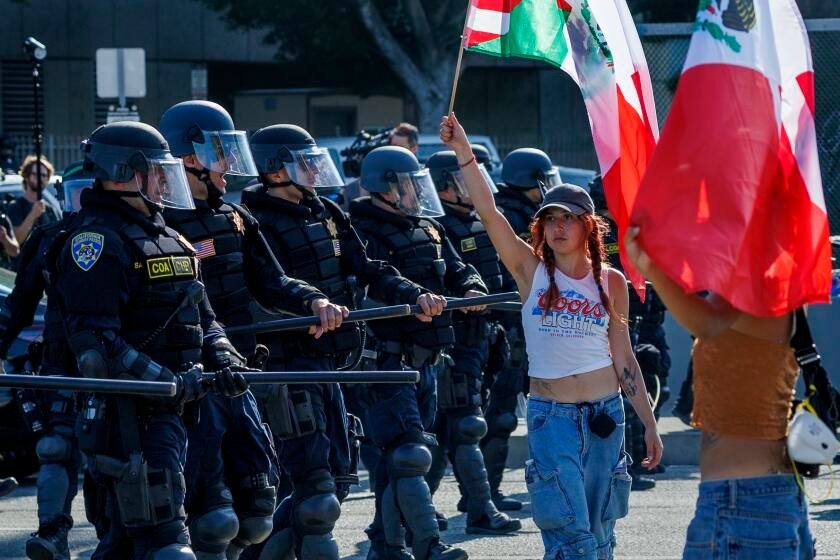 After images of unrest comes the political spin, distorting the reality on the ground in L.A.