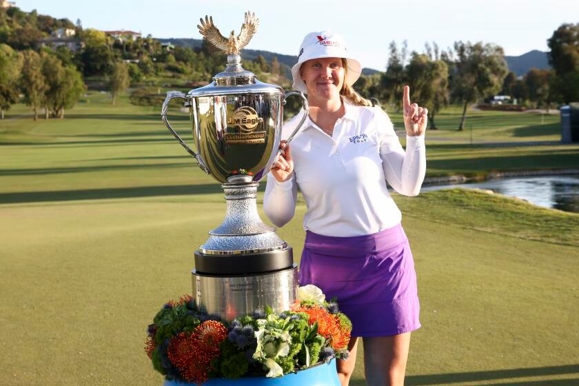 Rookie Ingrid Lindblad holds off the field to win the LPGA's JM Eagle LA Championship
