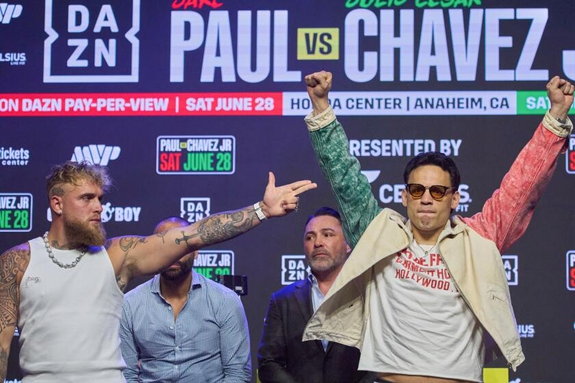 Jake Paul and Julio César Chávez Jr. question each other's skills ahead of Anaheim bout