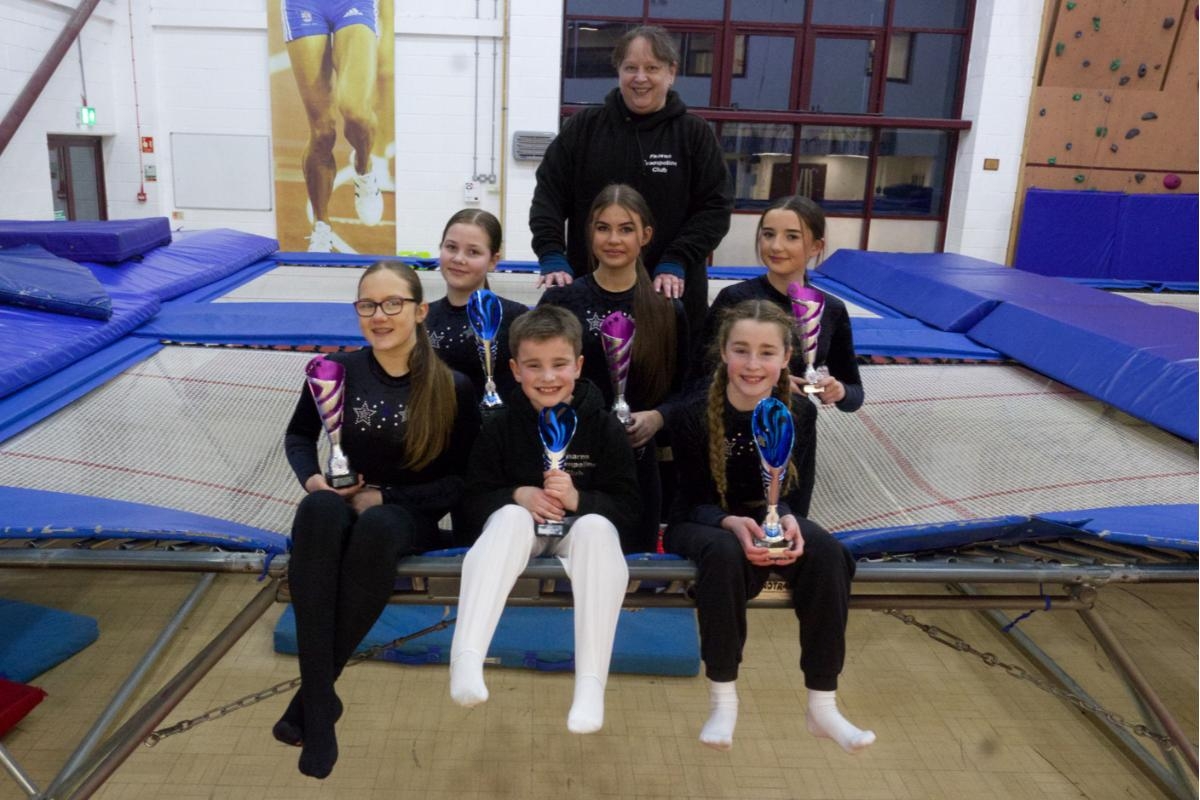 High school trampolinists jump into national finals