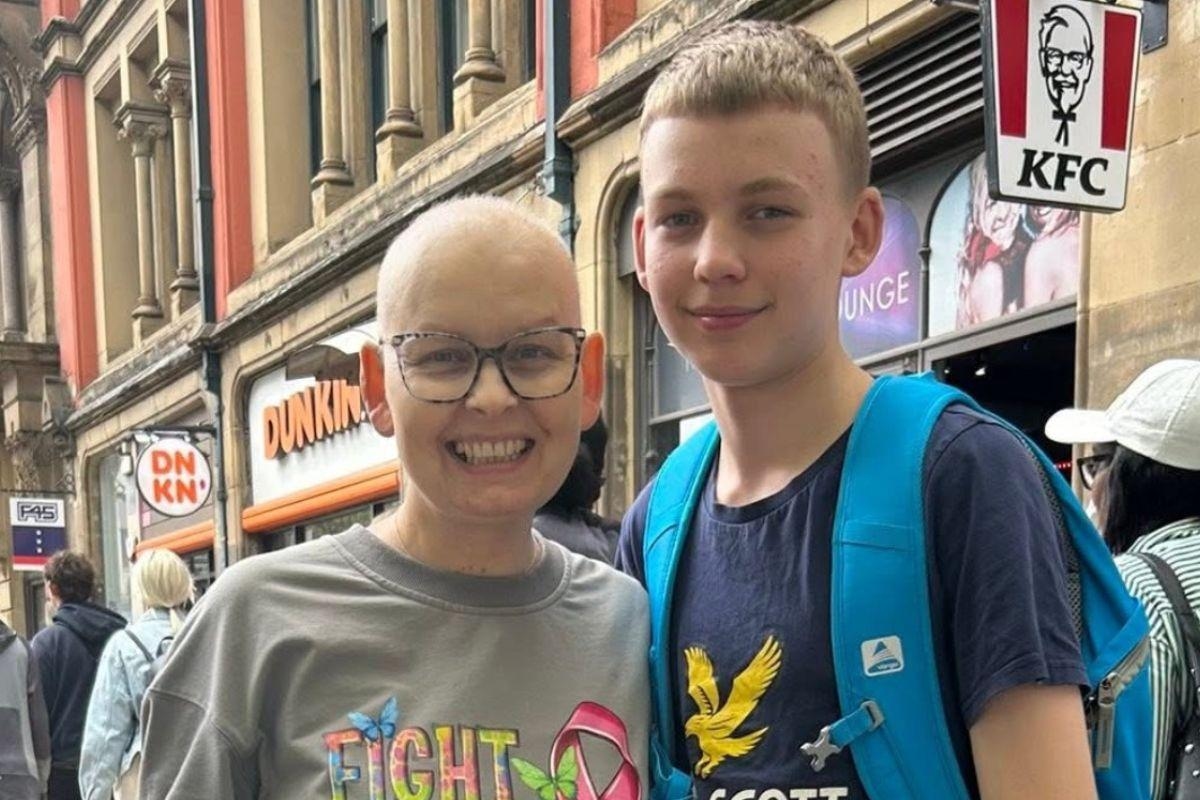 Cancer-hit mum ‘overwhelmed' after son and friends embark on 20-mile challenge