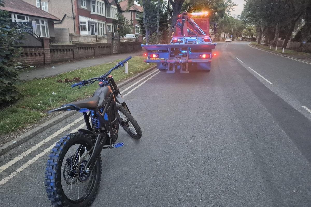 Rider has bike seized after police 'pounce' on him