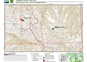 Wildfires in Gila National Forest force road closures, evacuations