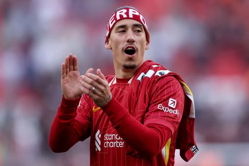 Kostas Tsimikas shows off new tattoo to mark Liverpool trophy after title win