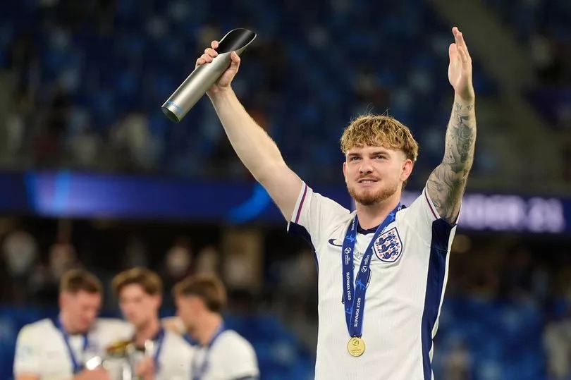 Harvey Elliott gesture to Germany raises eyebrows after leading England to trophy