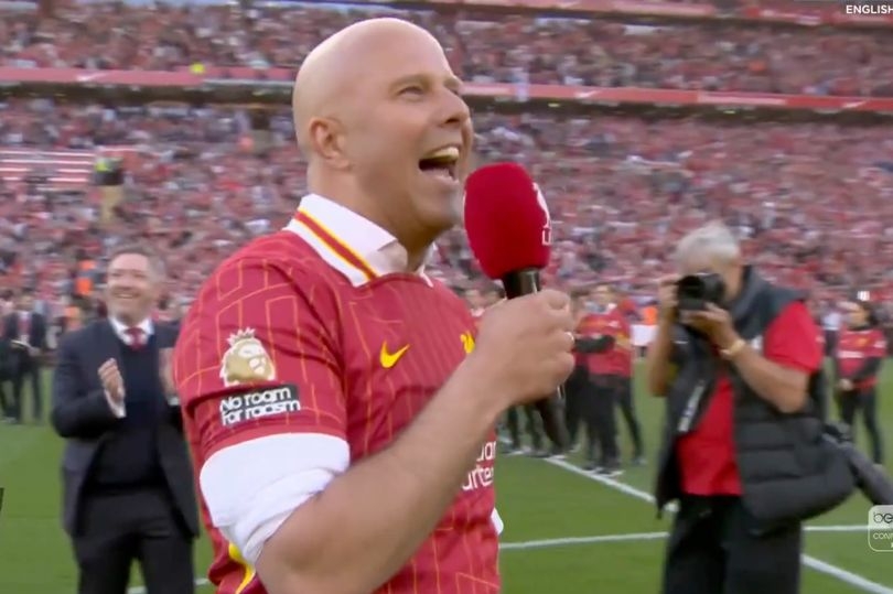Arne Slot serenades Liverpool fans and hails Jurgen Klopp after winning Premier League title