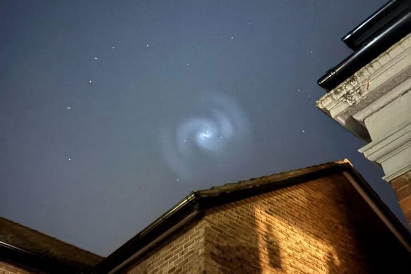 People 'awestruck' and 'scared' after swirling lights spotted in sky