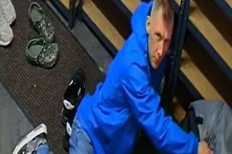 He didn't learn his lesson and was filmed crawling around on the floor