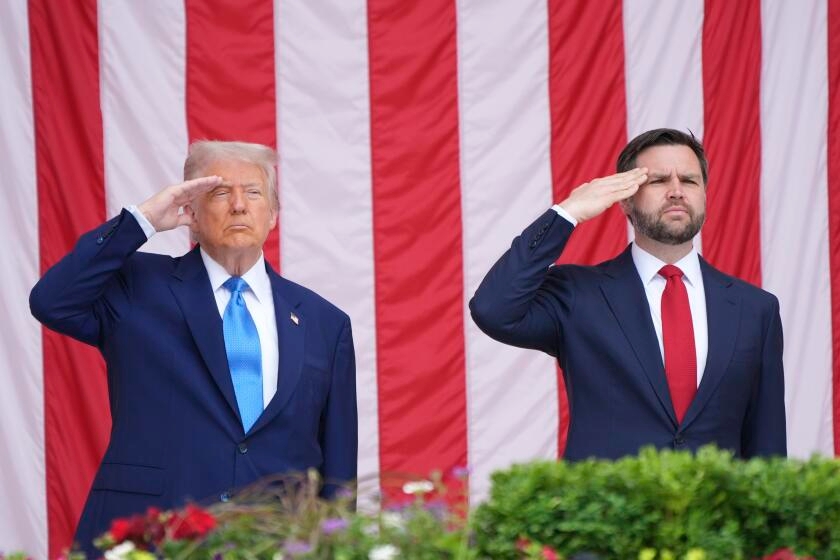 Letters to the Editor: Trump's Memorial Day speech was 'cowardice cloaked in bluster'