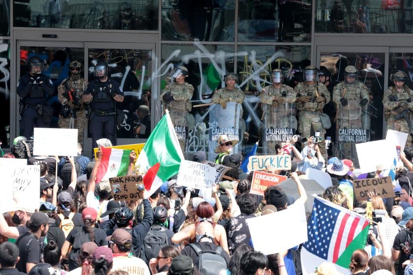 Letters to the Editor: No one brought in the Marines to quell sporting event chaos, so why protests?