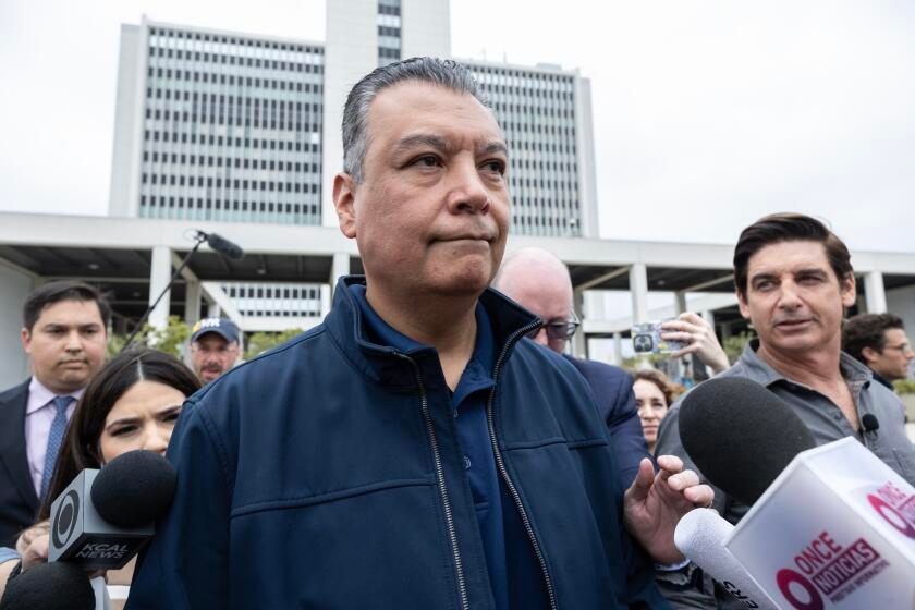Contributor: Trump's war on Latinos reaches a new low in abuse of Sen. Alex Padilla