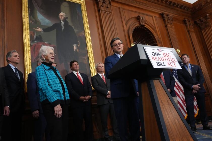Letters to the Editor: Blame tax cuts, not entitlements, for GOP megabill's expansion of the deficit