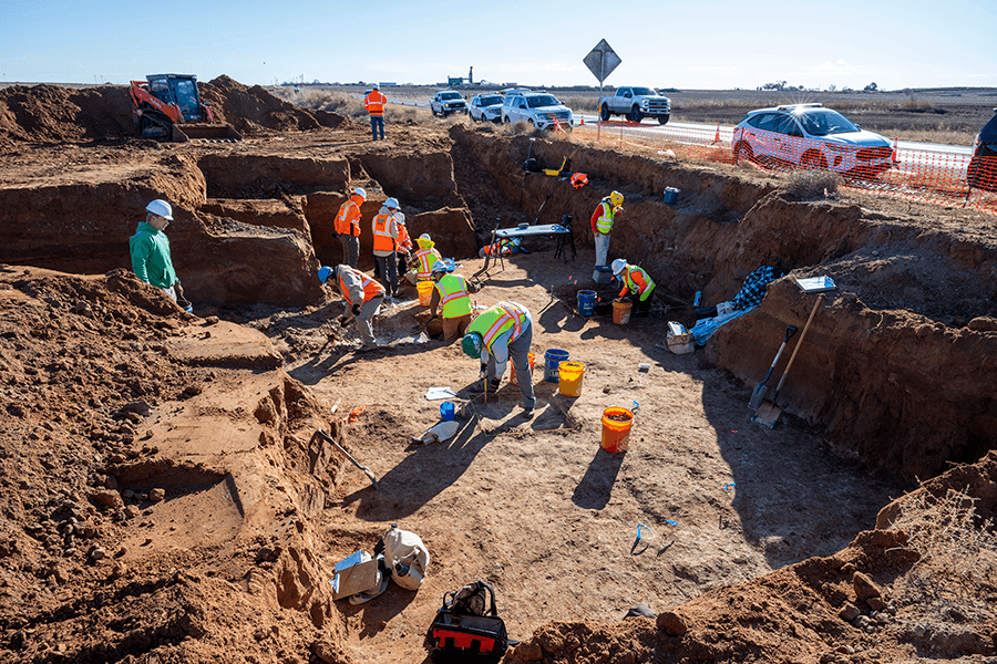 West Texas road project digs up Ice Age-era sloth tooth, here's what else they found
