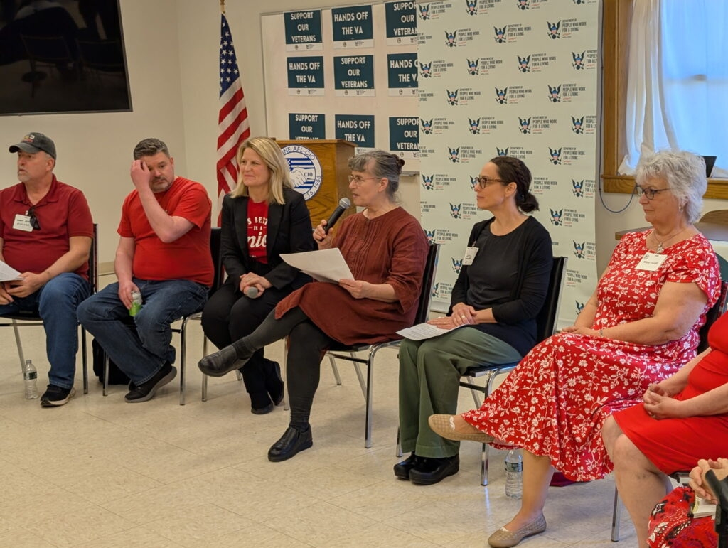 State and national labor leaders highlight outsized impact federal cuts have on veterans