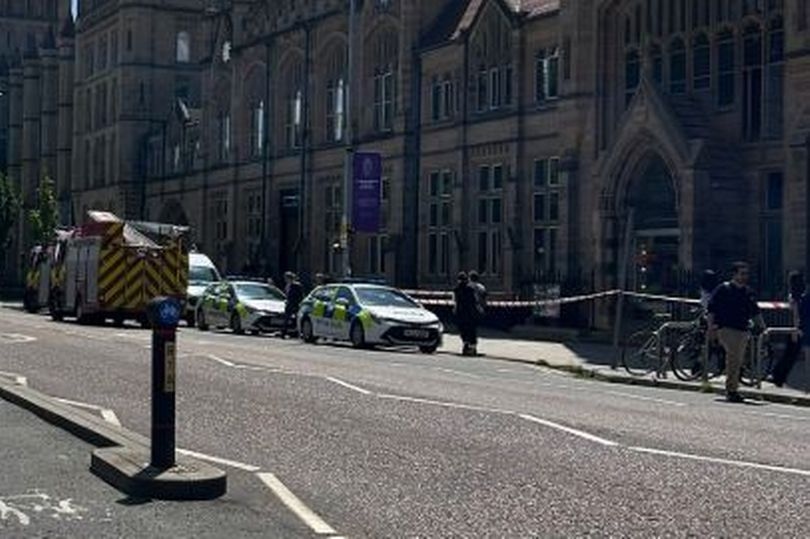 Scene in place on Oxford Road as emergency crews rush to fears of 'hazardous substance' incident