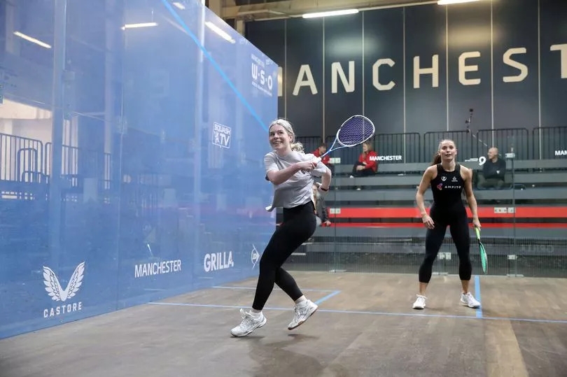 Manchester is hosting a huge sporting event this weekend - and I got to play one of the pros