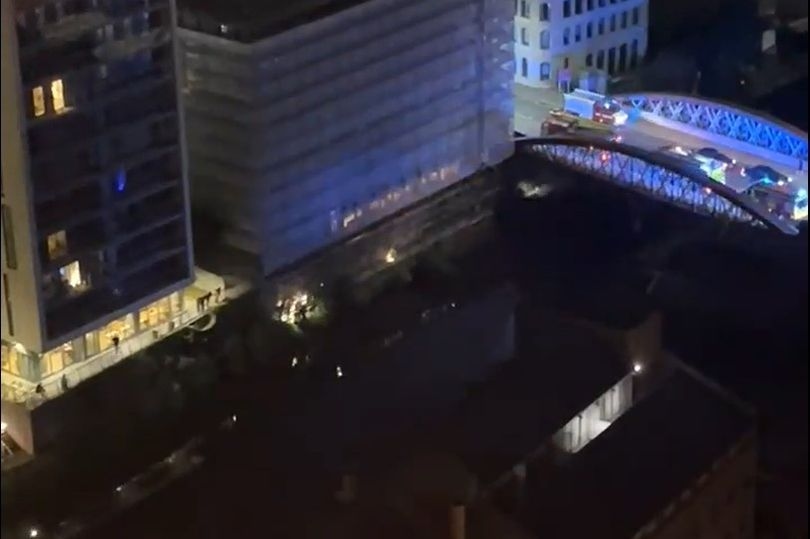 Man dies after emergency services and helicopter rush to city centre river