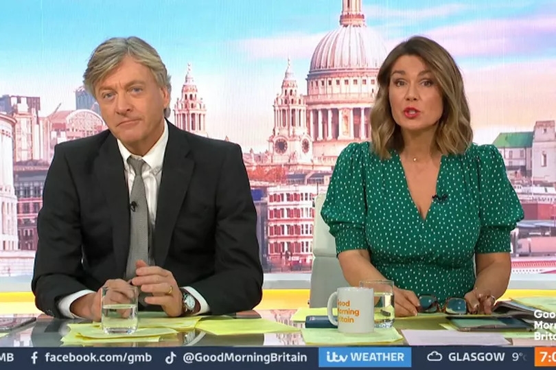 GMB's Susanna Reid interrupts show to apologise as co-star makes 'inappropriate gesture'