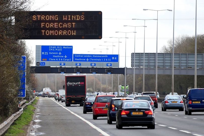 Drivers issued warning as Storm Floris forecast to bring up to 70mph winds