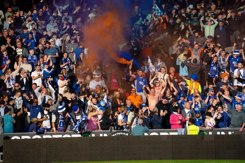 "I haven't been home in four days" - Oldham Athletic fans celebrate promotion to Football League