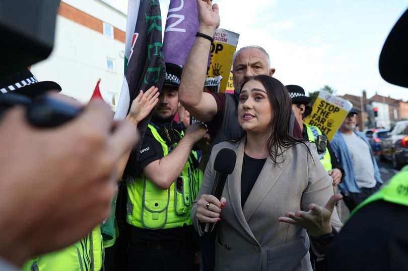 GB News reporter 'hit with placard' during demonstrations at Cresta Court hotel protest