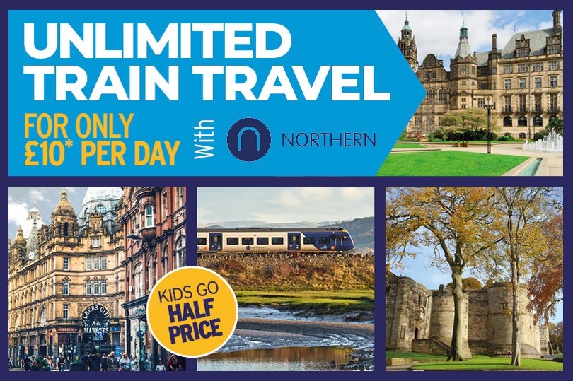 £10* unlimited day travel on Northern trains only with your Manchester Evening News
