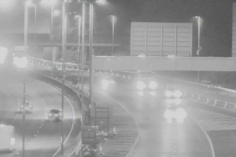 M6 closed to traffic near Birmingham due to vehicle fire