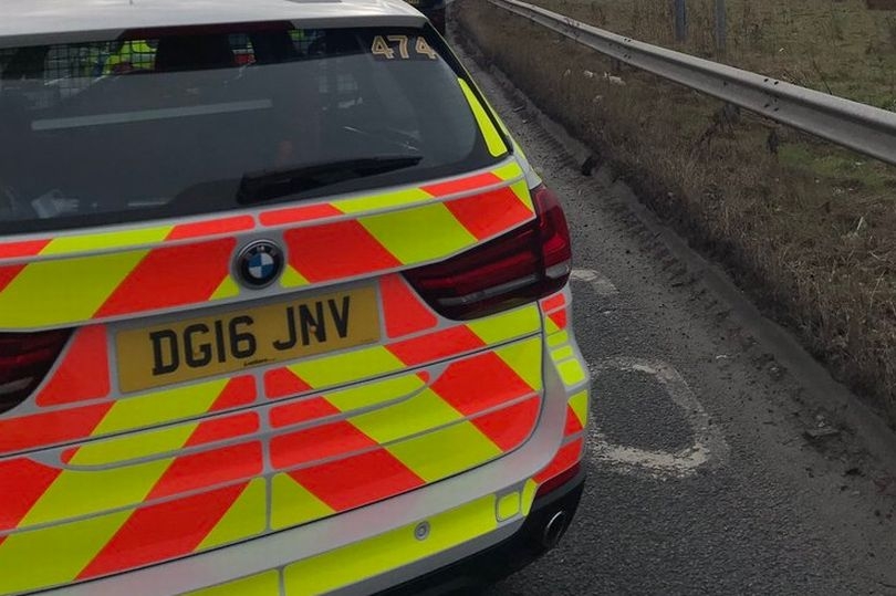 Police stop car and chase driver on M6 - and make a HUGE discovery