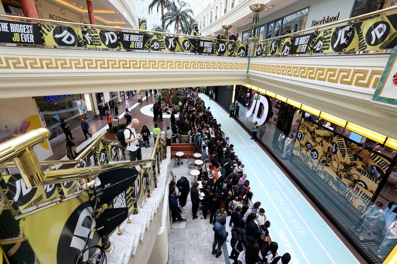 Trafford Centre statement after chaotic crowd surge at opening of world's largest JD Sports