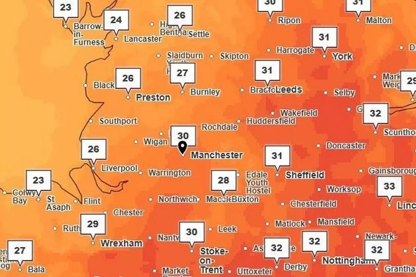 Greater Manchester hour-by-hour weather forecast as temperatures set to soar