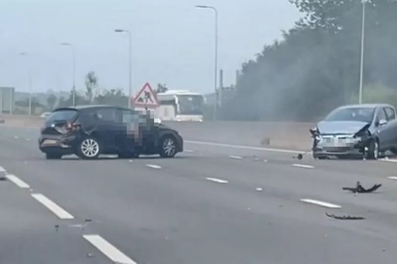 Police make arrest after two injured in horror M62 crash