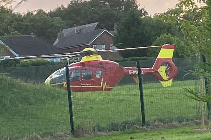 Air ambulance lands after boy hit by car on busy Greater Manchester road