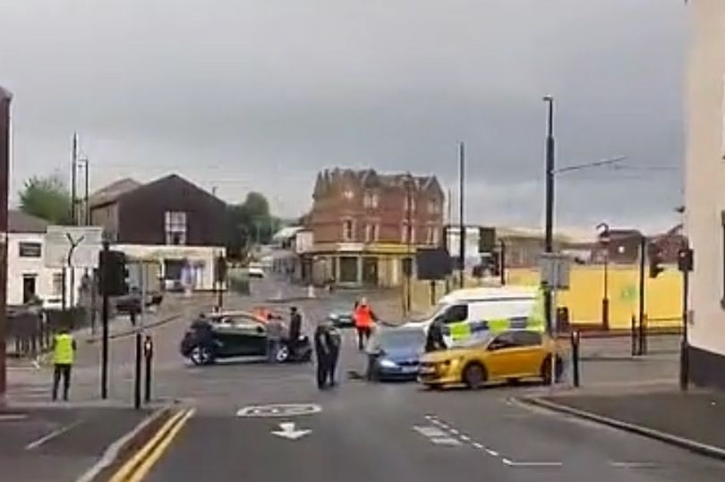 'Major tram disruption' as services stopped after crash causes cars to block tracks