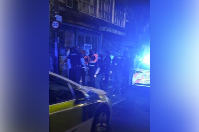 Nightclub 'argument' turns into violence as police storm city centre street