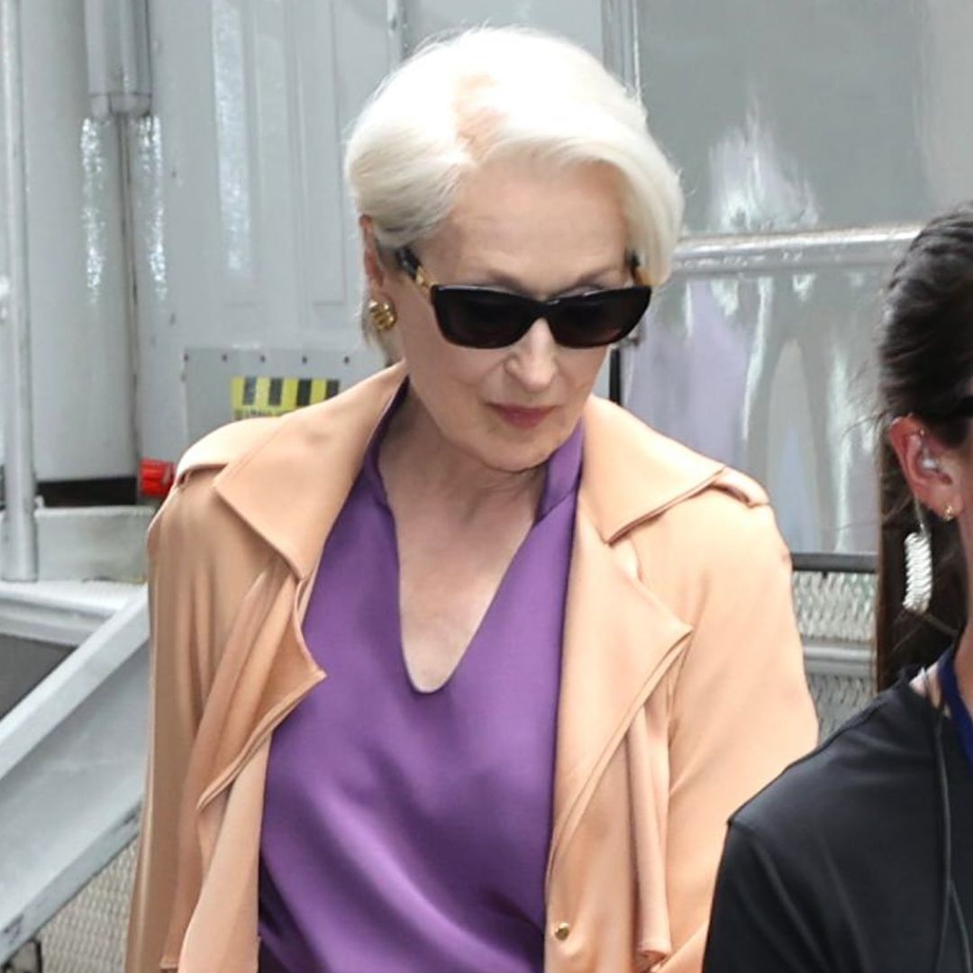 Meryl Streep Trades Miranda Priestly's Prada Bag for a Sparkly Status Water Bottle