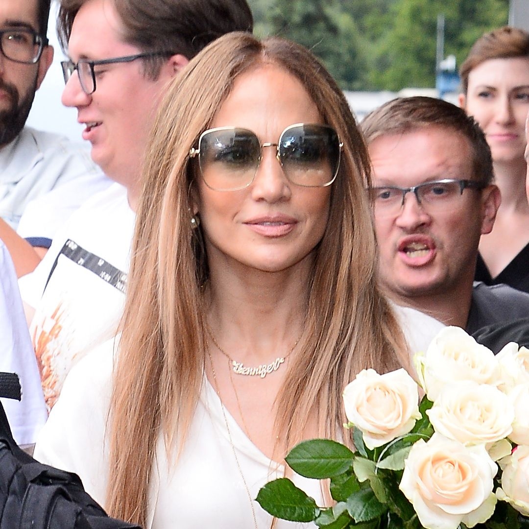 Jennifer Lopez Styles a Delicate White Shirt Dress With $1,250 Tom Ford Cage Heels