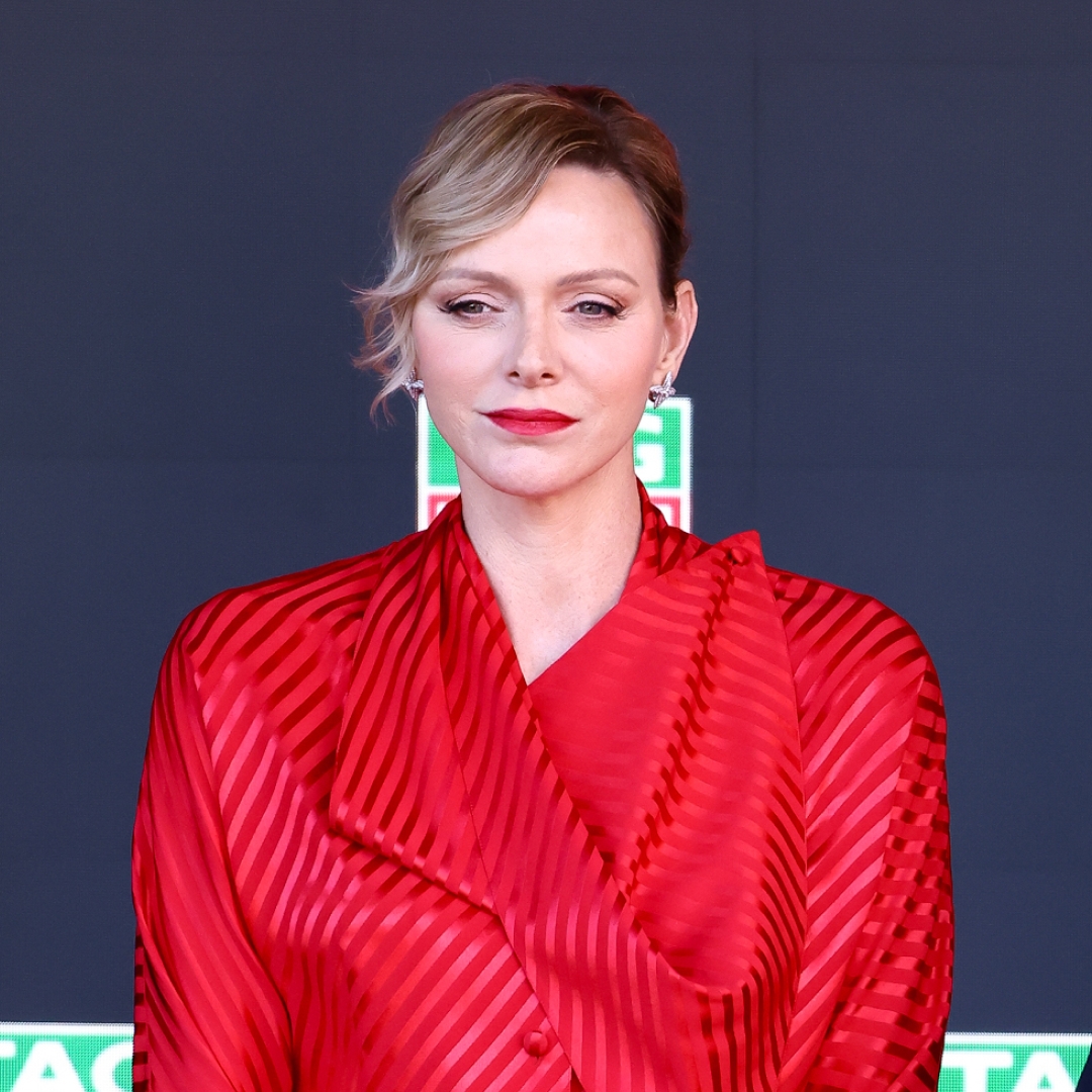 Princess Charlene Styles a Surprising Pair of Sneakers With Her Hermès Blouse at the Monaco Grand Prix