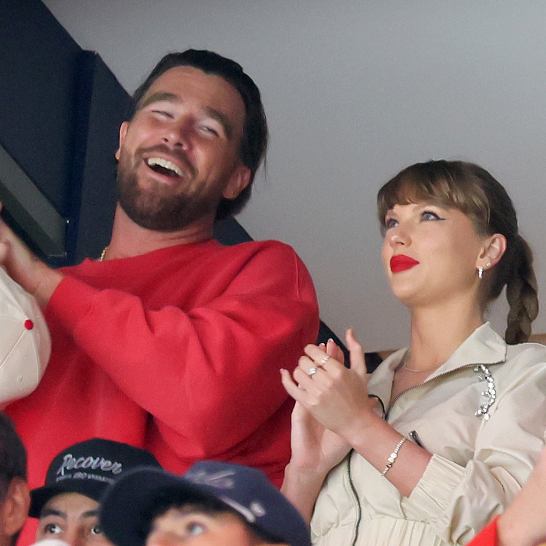 Taylor Swift and Travis Kelce Score Hers-and-His Sweatsuits for the Stanley Cup